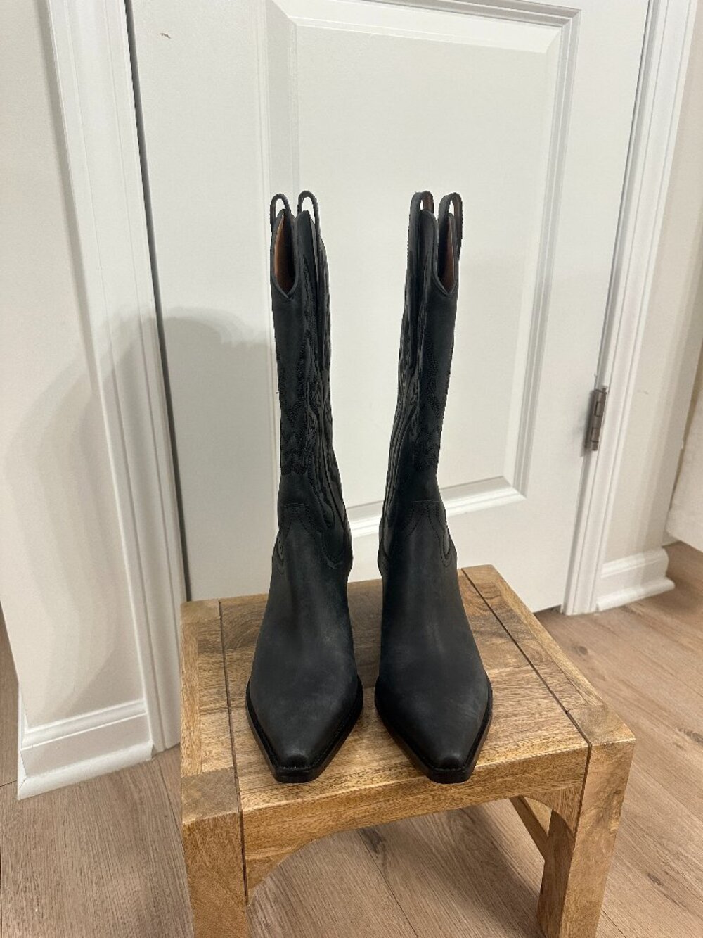 JEFFREY CAMPBELL Dagget Western Boot in Black Washed Size US 10 - Picture 3 of 9